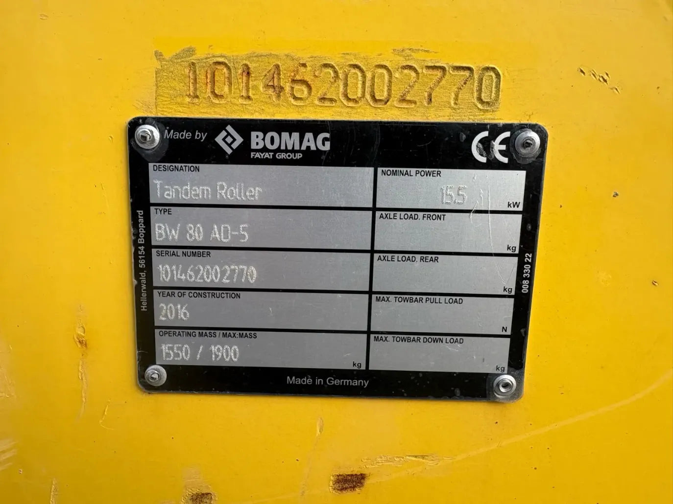 Rullo tandem - BOMAG BW 80 AD-5