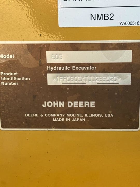 John Deere 60G – 2018