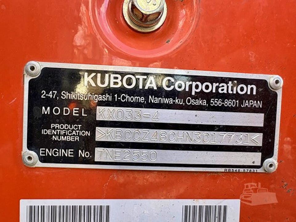 Kubota KX033-4 / 2022