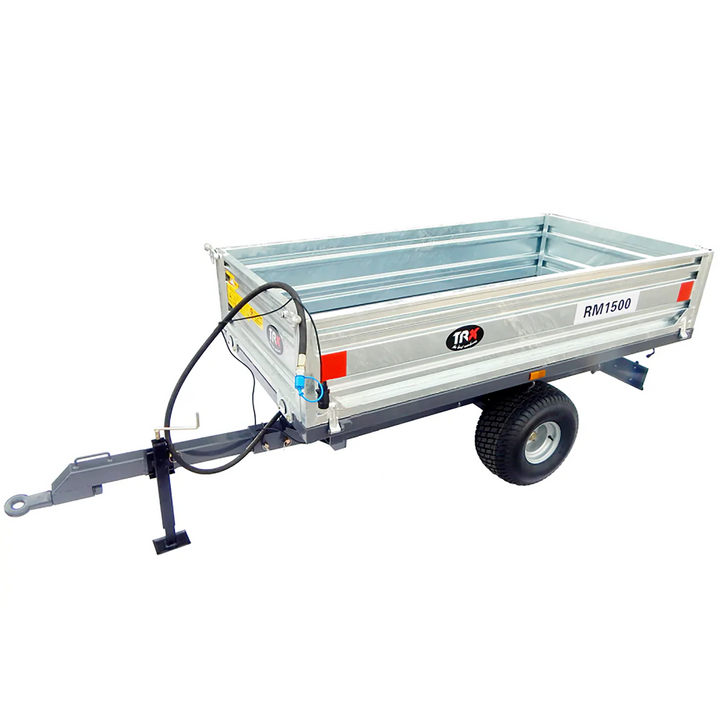 Rimorchio agricolo monoasse 1,5 T con illuminazione TRX