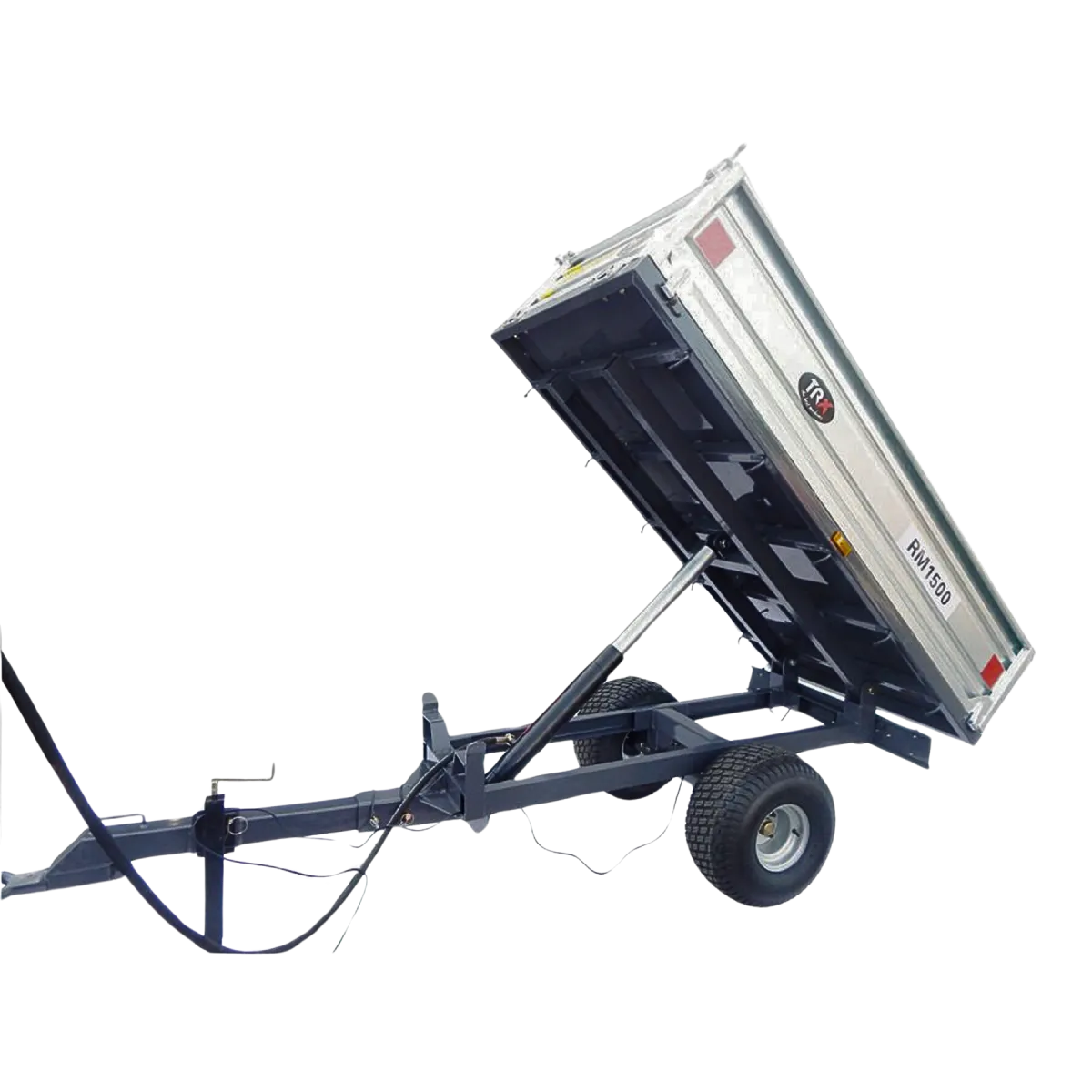 Rimorchio agricolo monoasse 1,5 T con illuminazione TRX