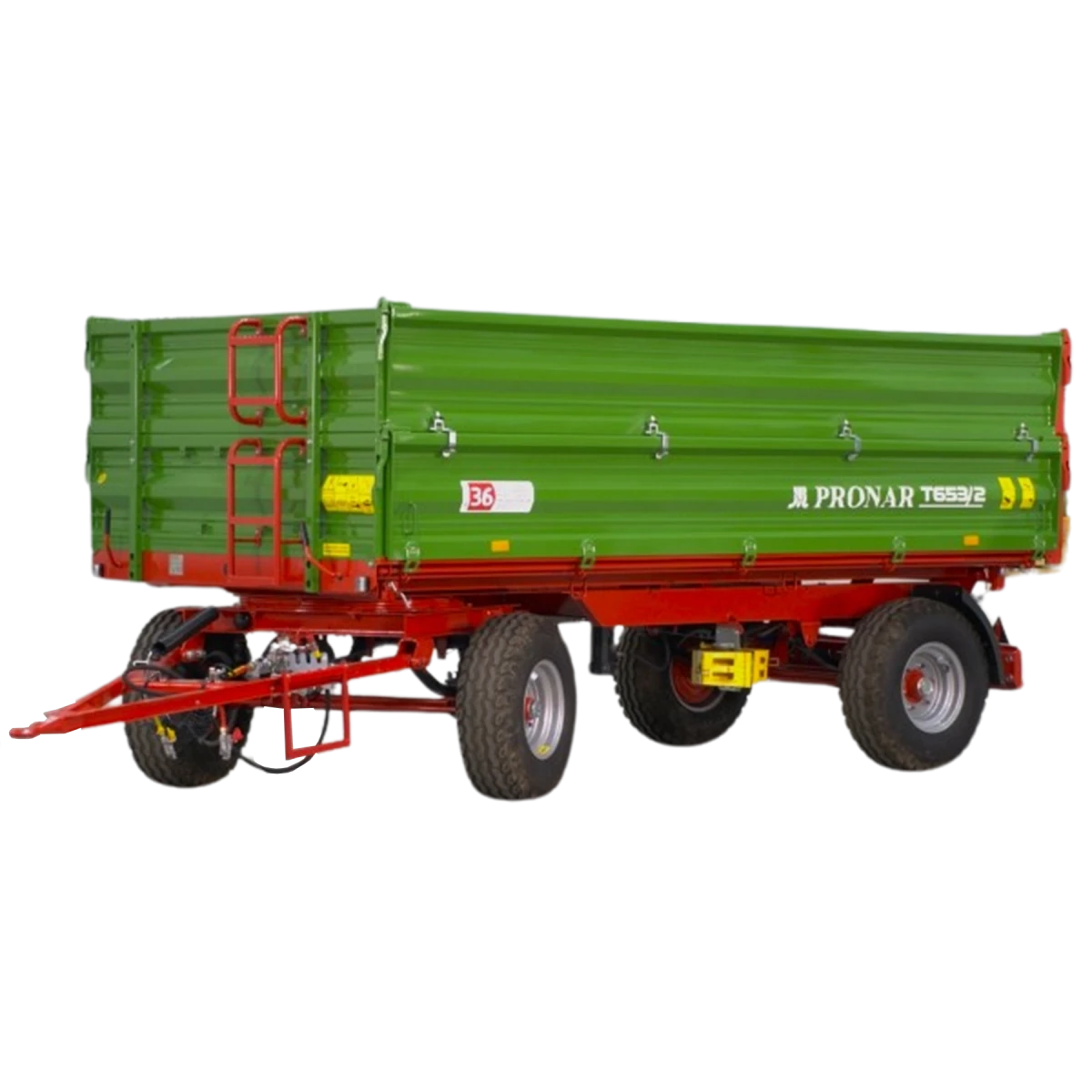 Rimorchio agricolo 2 assi 6T con cassone ribaltabile