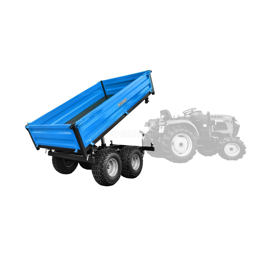 Rimorchio agricolo a due assi da 2,5 T