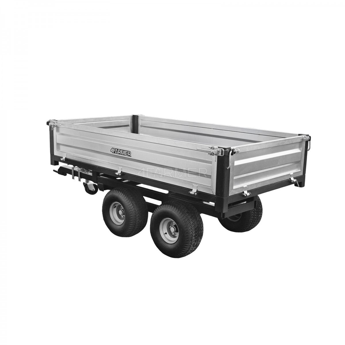 Rimorchio agricolo a due assi da 2,5 t con ribaltabile