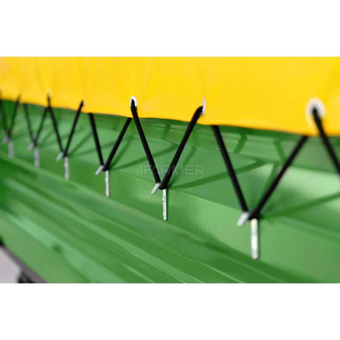 Rimorchio agricolo a un asse 2,5T con cassone ribaltabile + telo