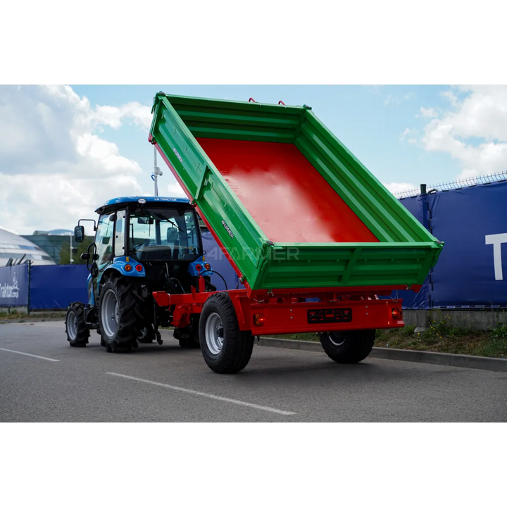 Rimorchio agricolo monoasse da 3,5 t con kiper