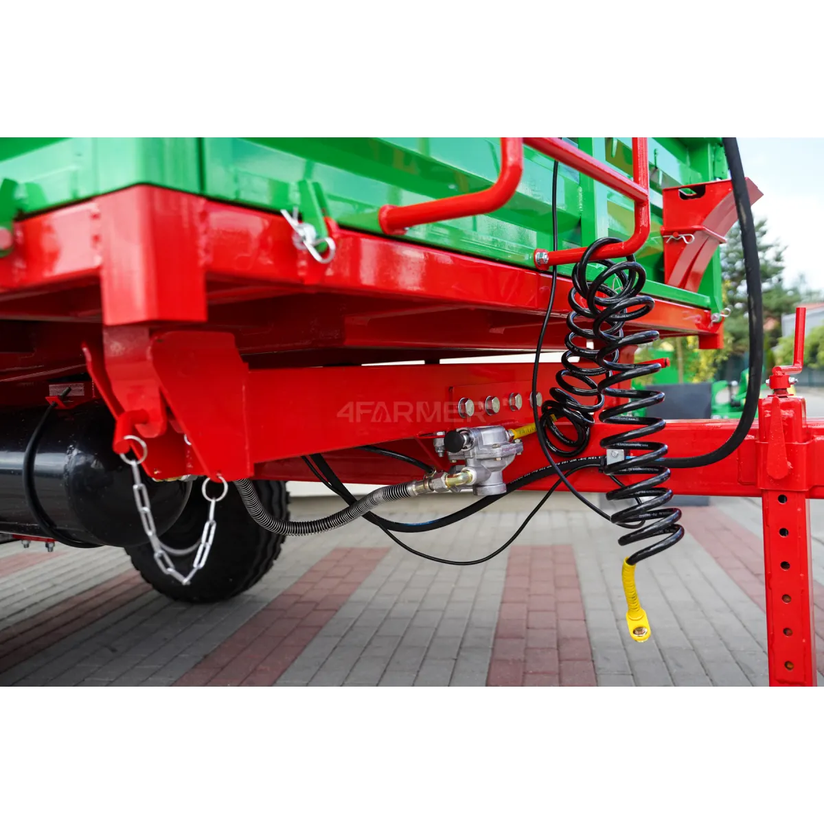 Rimorchio agricolo monoasse da 3,5 t con kiper