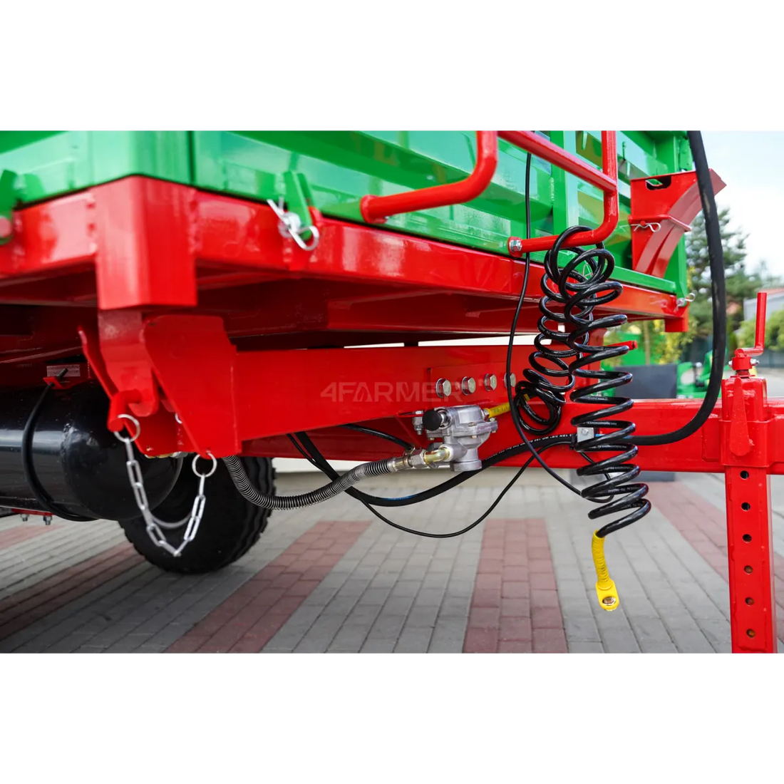 Rimorchio agricolo monoasse da 3,5 t con kiper