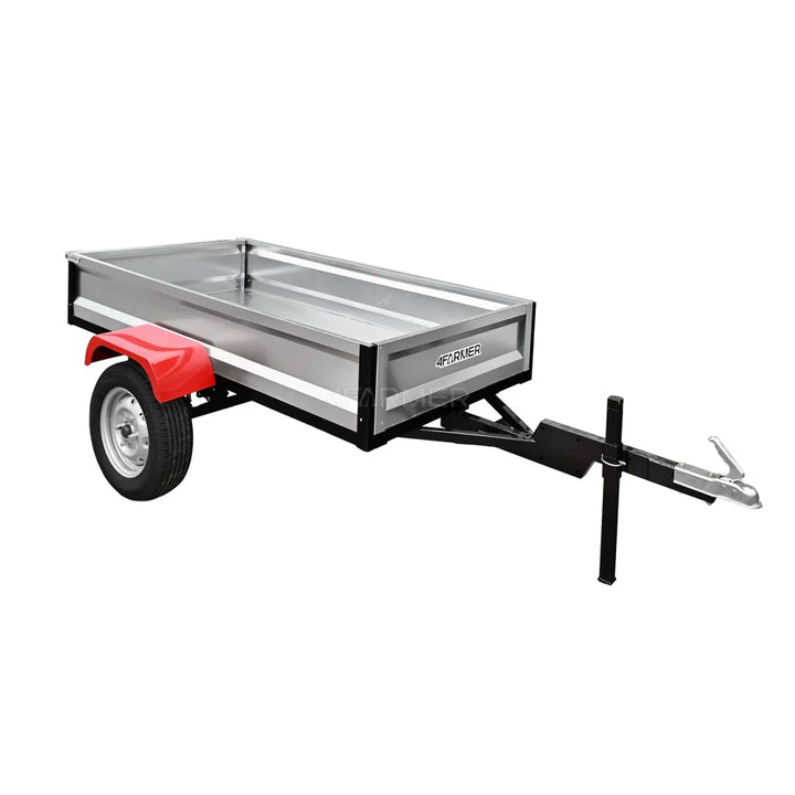 Rimorchio da giardino monoasse per trattoretta