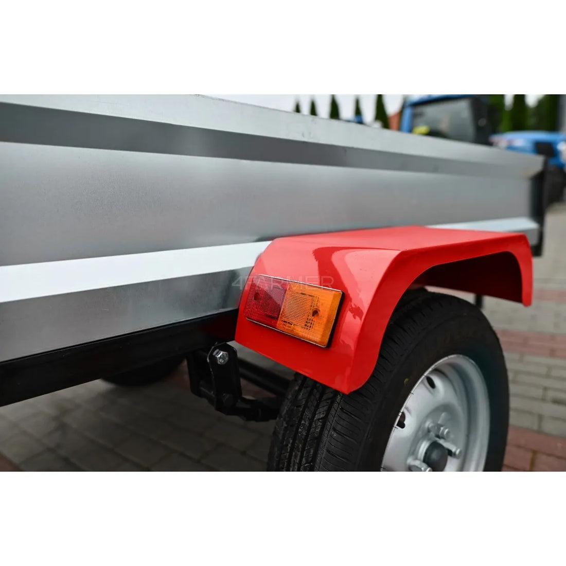 Rimorchio da giardino monoasse per trattoretta