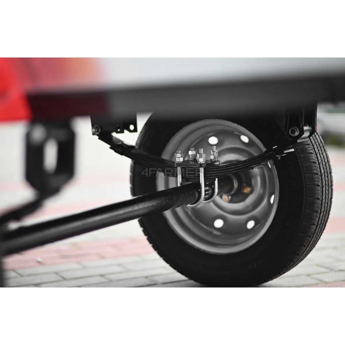 Rimorchio da giardino monoasse per trattoretta