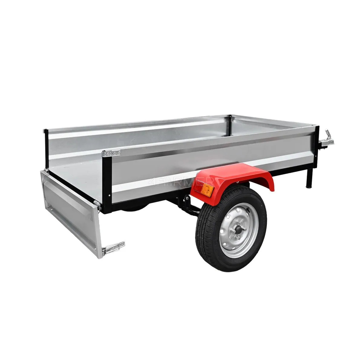 Rimorchio da giardino monoasse per trattoretta