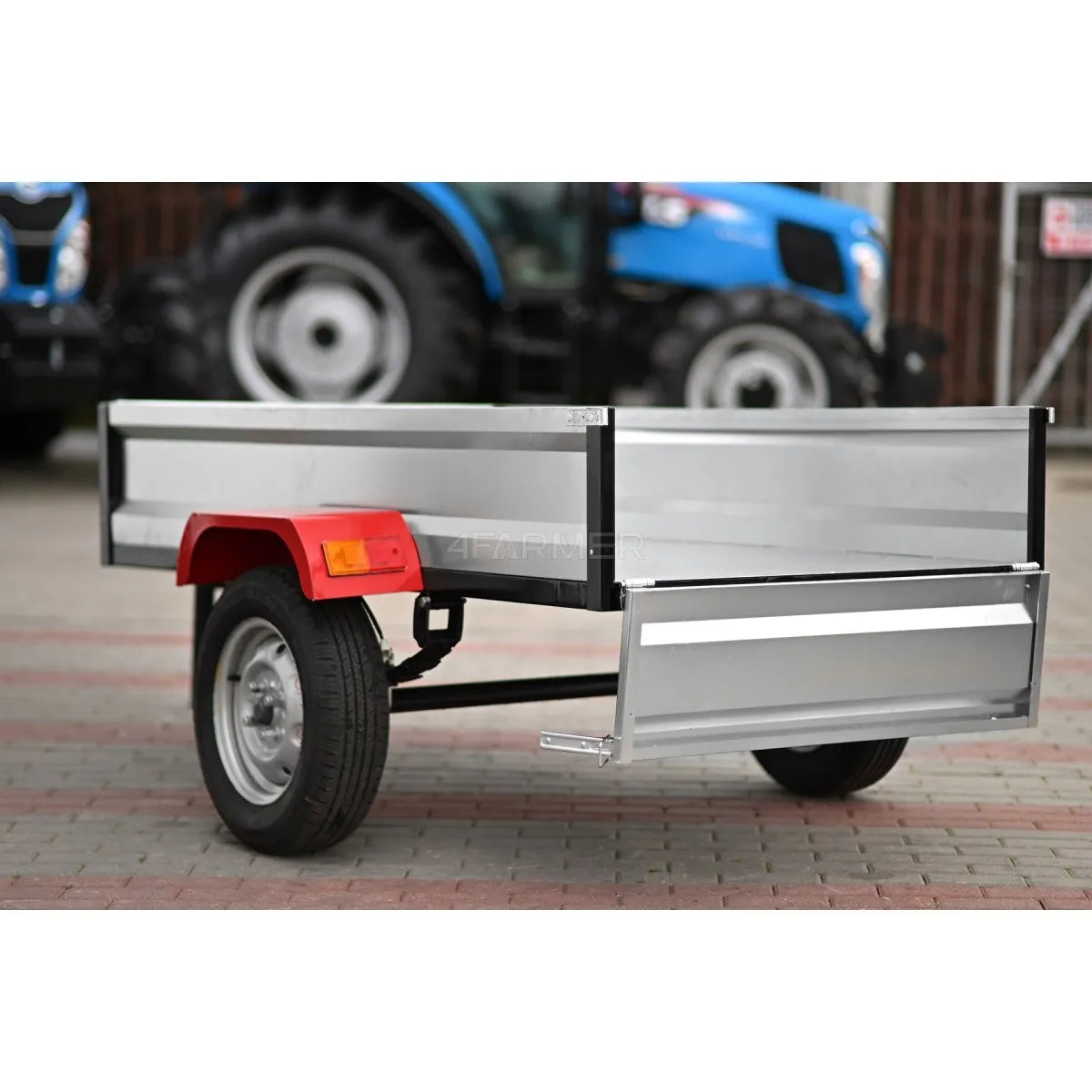 Rimorchio da giardino monoasse per trattoretta