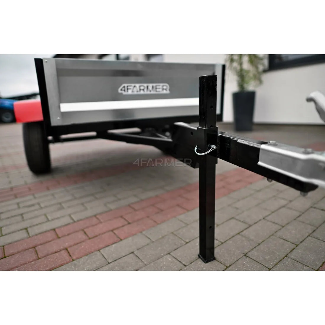 Rimorchio da giardino monoasse per trattoretta