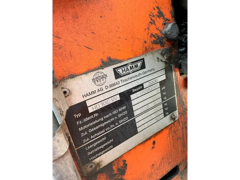 Rullo tandem Hamm HD 10C VV
