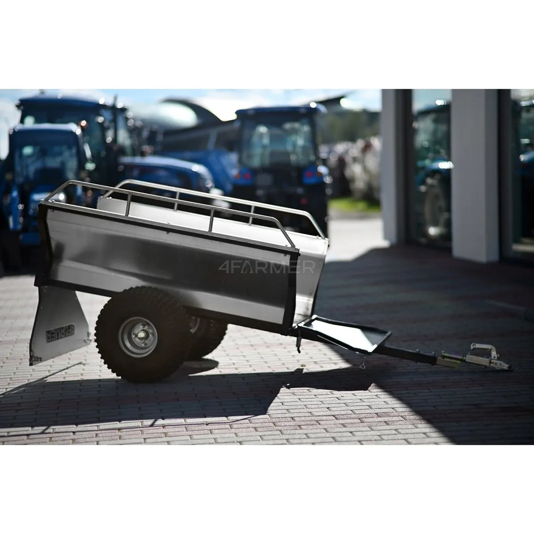 Rimorchio da giardino per quad (ATV) KD-T01C con sponde