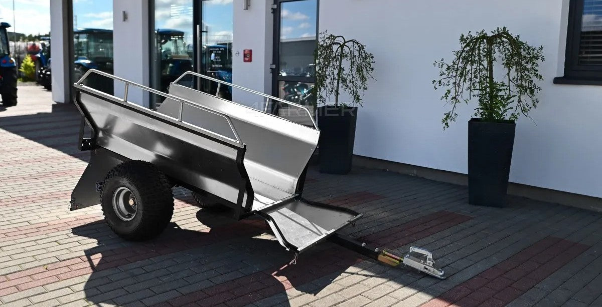 Rimorchio da giardino per quad (ATV) KD-T01C con sponde