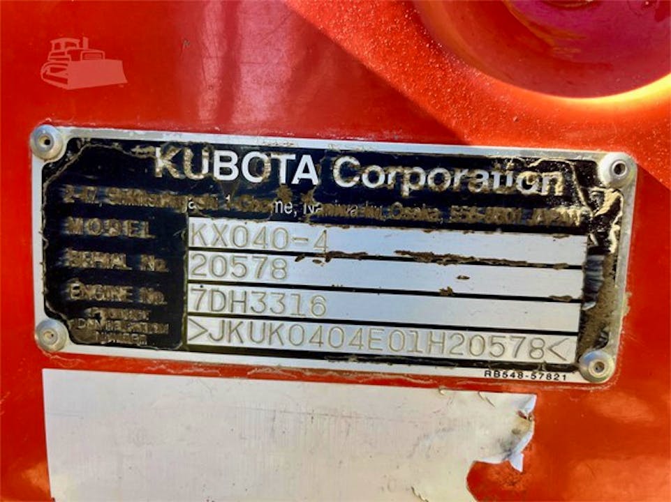 Kubota KX040-4 - 2013