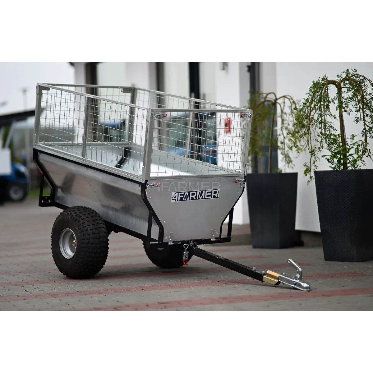 Rimorchio da giardino per quad (ATV) KD-T01B con estensioni a rete